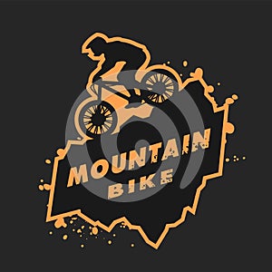 Mountain bike emblem.