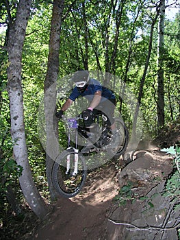 Mountain bike jump 11 photo