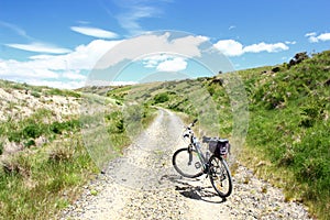 Mountain Bike on the Otago Central Rail Trail, New Zealand