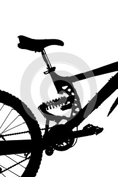 Mountain-bike silhouette