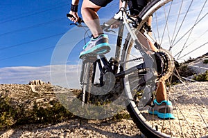 Mountain bike.Sport and healthy life