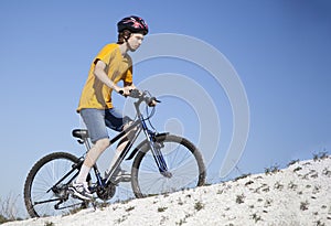 Mountain bike.Sport and healthy life.Extreme sports.Mountain bic