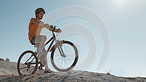 Mountain bike.Sport and healthy life.Extreme sports.Mountain bic