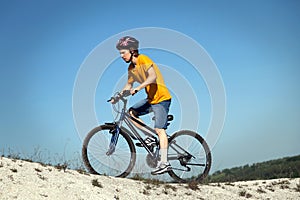 Mountain bike.Sport and healthy life.Extreme sports.Mountain bic