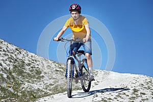 Mountain bike. Sport and healthy life. Extreme sports. Mountain bic