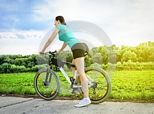 Mountain bike woman