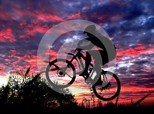 Mountain biker