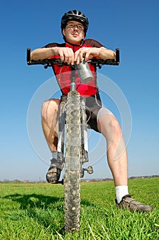 Mountain biker