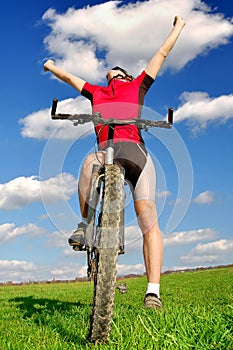 Mountain biker