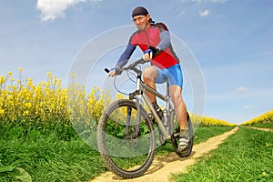 Mountain biker