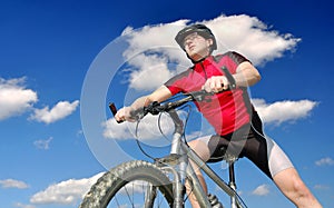 Mountain biker