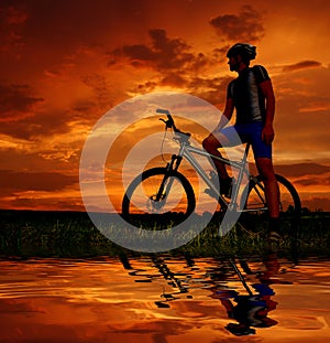 Mountain biker