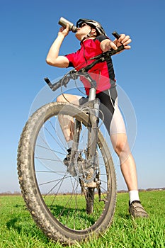 Mountain biker