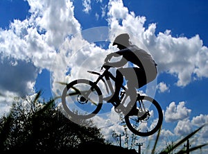 Mountain biker