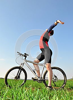 Mountain biker