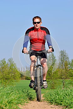 Mountain biker