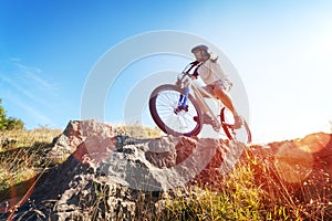 Mountain biker in img