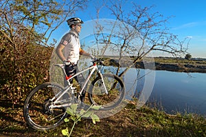 Mountain biker at img