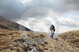 Mountain biking photo