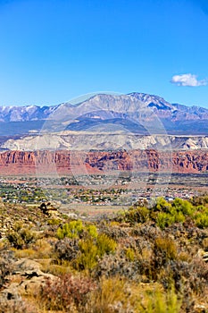 Mountain biking  in the desert outside of St. George, Utah