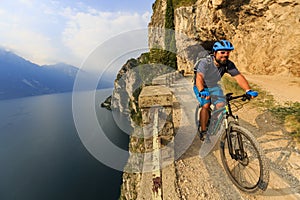 Mountain biking on Lake Garda, Sentiero della Ponale, Riva del G