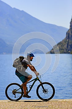 Mountain biking on Lake Garda, Sentiero della Ponale, Riva del G