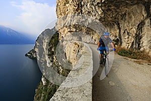 Mountain biking on Lake Garda, Sentiero della Ponale, Riva del G