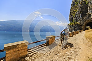 Mountain biking on Lake Garda, Sentiero della Ponale, Riva del G