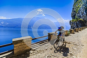 Mountain biking on Lake Garda, Sentiero della Ponale, Riva del G