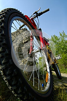 Mountain Biking Low Angle