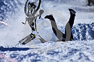 Winter Downhill DH mountain biking photo