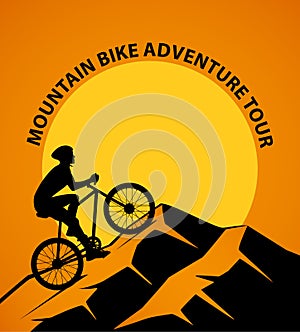 Mountain Biking at Sunset