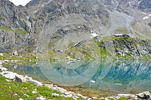 Mountain blue lake