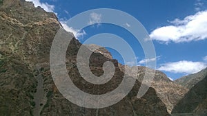 Mountain and blue sky