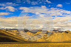 Mountain with blue sky