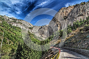 Mountain with Blue Sky and Clouds