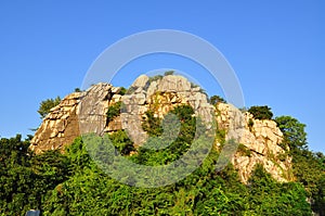 Mountain with bluesky