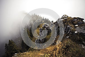 Mountain Breitenstein in autumn