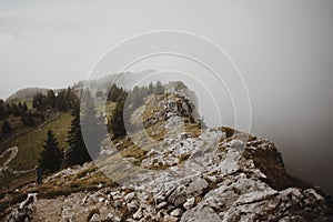 Mountain Breitenstein in autumn