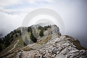 Mountain Breitenstein in autumn