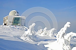 On the mountain Brocken in Harz,Germany