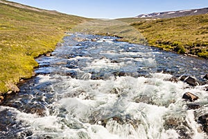 Mountain brook - Iceland, Westfjords. photo