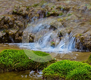 Mountain brook rsmall mountain brook rushing over a stones