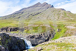 Mountain Bulandstindur in Berufjordur in Iceland photo