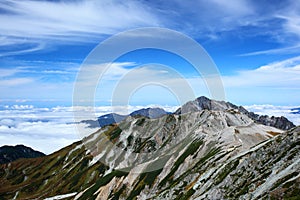 Mountain and bule sky