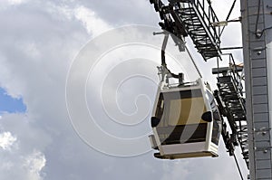 Mountain cable car cabin