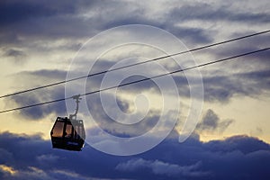 Mountain Cable Car at Idre mountin, Sweden