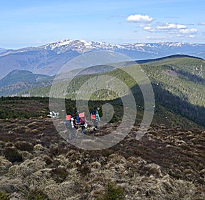 Mountain Carpathian landscape