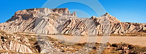 Mountain Castildetierra in Bardenas Reales Nature Park, Navarra, Spain photo