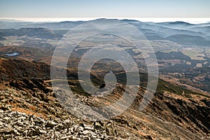 Mountain chain Low Tatras mountains at Slovakia